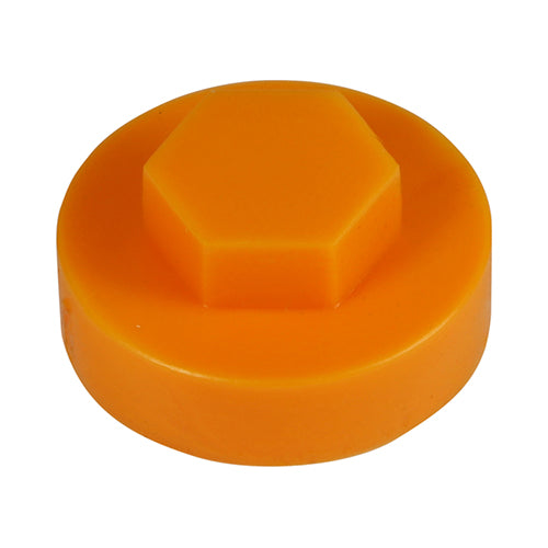 Hex Head Cover Caps Tangerine - 19mm Image