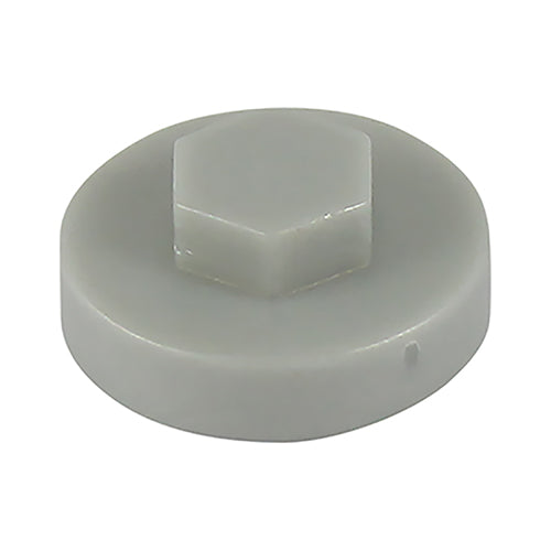 Hex Head Cover Caps White - 16mm Image