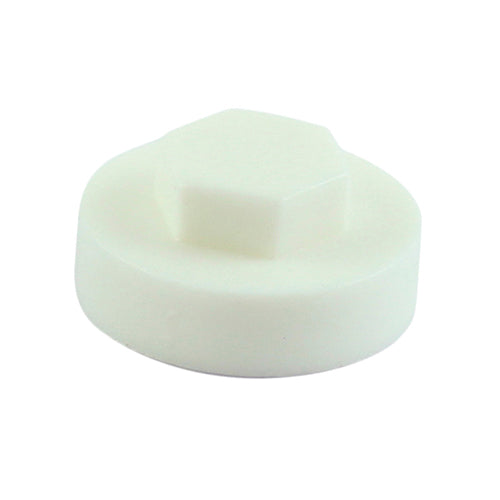 Hex Head Cover Caps White - 19mm Image