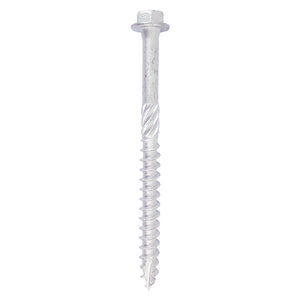 Heavy Duty Timber Screws Hex Flange Head Exterior Silver - 10 x 80 Image