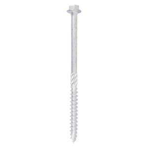 Heavy Duty Timber Screws Hex Flange Head Exterior Silver - 8.0 x 200 Image