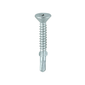 Self-Drilling Wing-Tip Steel to Timber Light Section Exterior Silver Screws  - 4.8 x 38 Image