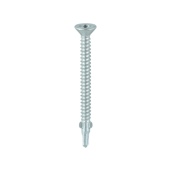 Self-Drilling Wing-Tip Steel to Timber Light Section Exterior Silver Screws  - 5.5 x 65 Image