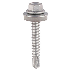 Self-Drilling Light Section Screws Exterior Silver with EPDM Washer - 5.5 x 32 Image