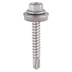 Self-Drilling Light Section Screws Exterior Silver with EPDM Washer - 5.5 x 19 Image