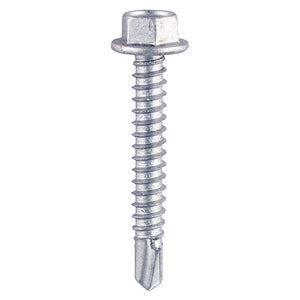 Self-Drilling Light Section Silver Screws - 8 x 1/2 Image