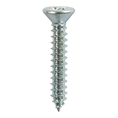 Self-Tapping Countersunk Silver Screws - 8 x 1/2 Image