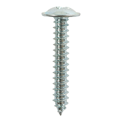 Self-Tapping Flange Head Silver Screws - 8 x 3/8 Image