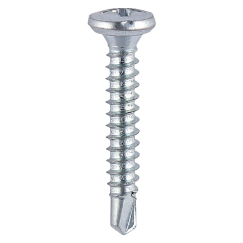 Window Fabrication Screws Friction Stay Shallow Pan Countersunk PH Self-Tapping Self-Drilling Point Zinc - 3.9 x 16 Image