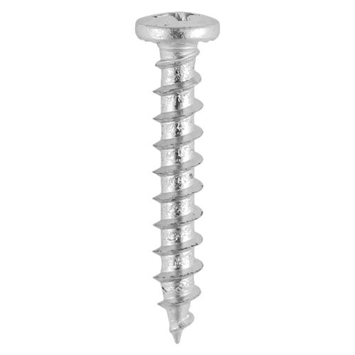 Window Fabrication Screws Friction Stay Shallow Pan with Serrations PH Single Thread Gimlet Tip Stainless Steel - 4.8 x 25 Image
