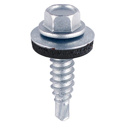 Sheet Steel Stitching Screws Exterior Silver with EPDM Washer - 6.3 x 22 Image