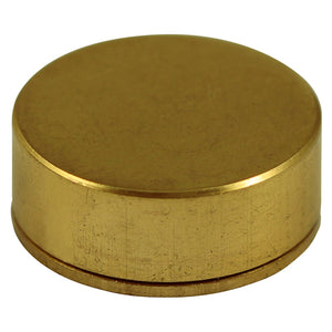 Threaded Screw Caps Solid Brass Polished Brass - 12mm Image