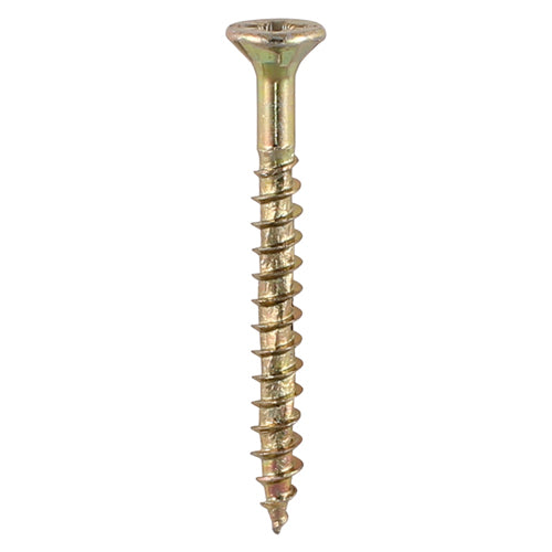 Velocity Premium Multi-Use Countersunk Gold Woodscrews - 3.5 x 12 Image