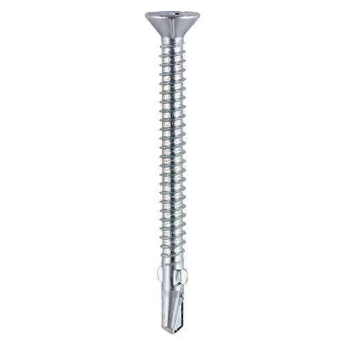 Self-Drilling Wing-Tip Steel to Timber Light Section Silver Screws  - 5.5 x 85 Image