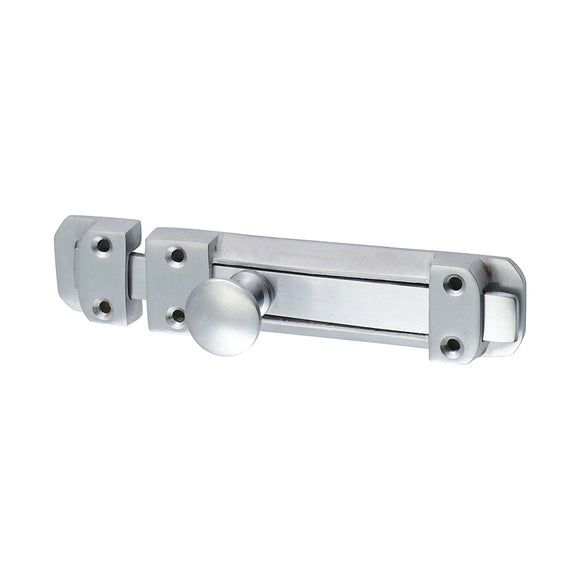 Contract Flat Section Bolt Satin Chrome - 135 x 30mm Image