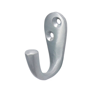 Single Robe Hook Satin Chrome - 44 x 18mm Image