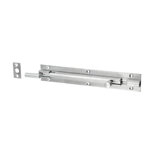 Necked Barrel Bolt Satin Chrome - 150 x 25mm Image