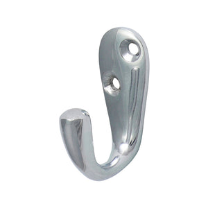 Single Robe Hook Polished Chrome - 44 x 18mm Image