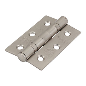 Ball Bearing Hinges Grade 7 Steel Satin Nickel - 76 x 51 x 2.2 Image