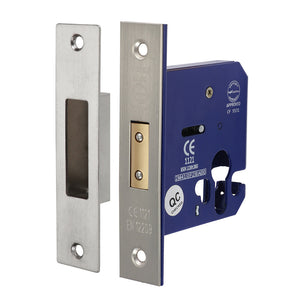 Euro Deadlock Satin Nickel - 78mm Image