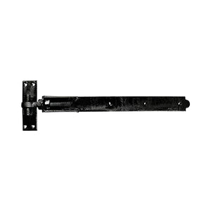 Adjustable Band & Hook on Plates Hinges Black - 350mm Image