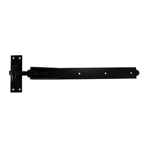 Adjustable Band & Hook on Plates Hinges Black - 450mm Image