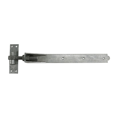 Adjustable Band & Hook on Plates Hinges Hot Dipped Galvanised - 450mm Image