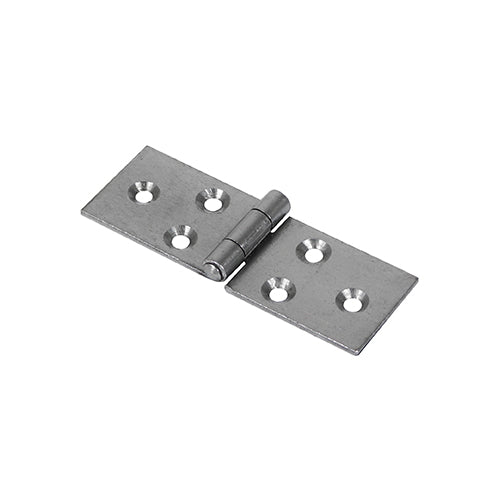 Backflap Hinges Uncranked Knuckle (404) Steel Self Colour - 25 x 74 Image