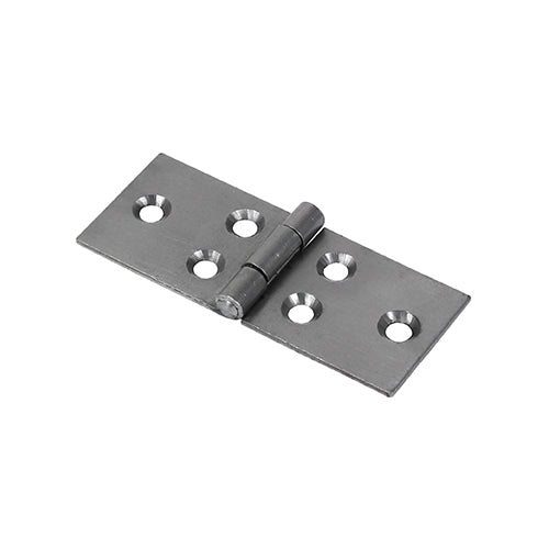 Backflap Hinges Uncranked Knuckle (404) Steel Self Colour - 32 x 76 Image