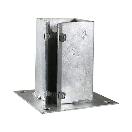 Bolt Down Post Support Bolt Secure Hot Dipped Galvanised - 50mm Image