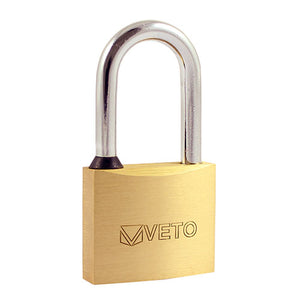 Brass Padlock Long Shackle - 50mm Image