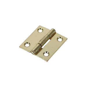 Butt Hinges Fixed Pin (1838) Steel Electro Brass - 38 x 34 Image