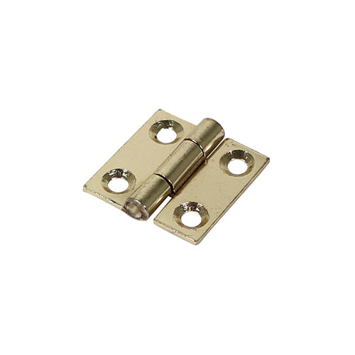Butt Hinges Fixed Pin (1838) Steel Electro Brass - 25 x 25 Image
