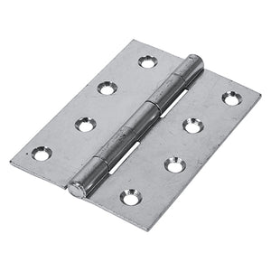 Butt Hinges Fixed Pin (1838) Steel Silver - 100 x 70 Image