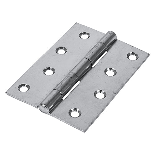 Butt Hinges Fixed Pin (1838) Steel Silver - 100 x 70 Image