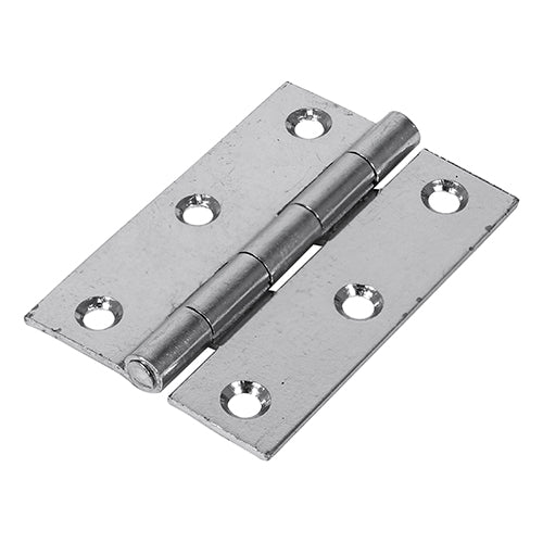 Butt Hinges Fixed Pin (1838) Steel Silver - 63 x 44 Image