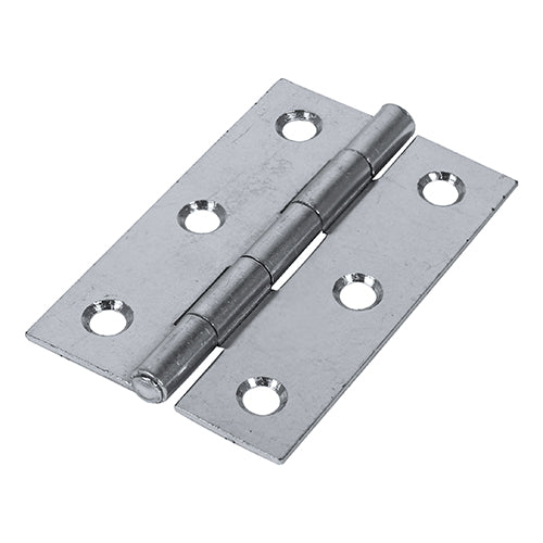Butt Hinges Fixed Pin (1838) Steel Silver - 75 x 50 Image