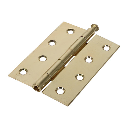 Butt Hinges Loose Pin (1840) Steel Electro Brass - 100 x 71 Image