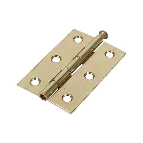 Butt Hinges Loose Pin (1840) Steel Electro Brass - 75 x 50 Image