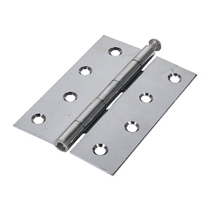 Butt Hinges Loose Pin (1840) Steel Polished Chrome - 100 x 71 Image