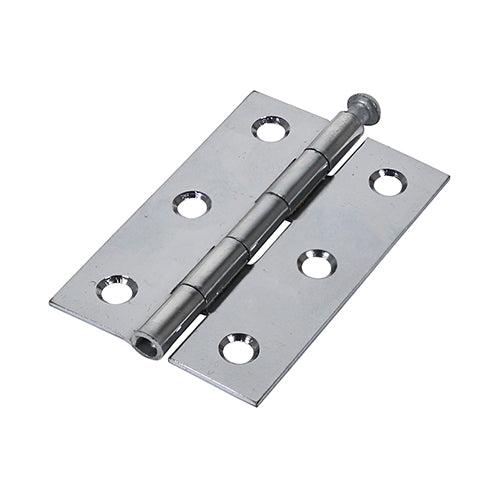 Butt Hinges Loose Pin (1840) Steel Polished Chrome - 75 x 50 Image