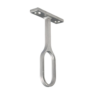 Centre Bracket For Oval Tube Polished Chrome - 30 x 15 Image