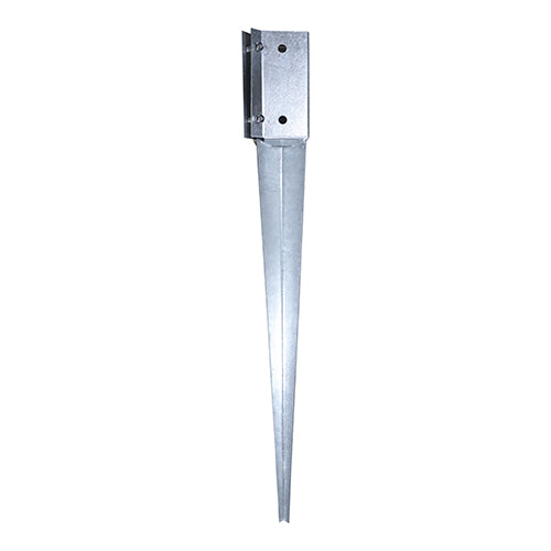 Drive in Post Spike Bolt Secure Hot Dipped Galvanised - 100 x 600mm Image