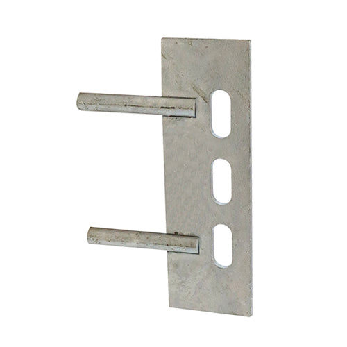 Gravel Board Clip Twin Pin Galvanised - 150 x 50mm Image