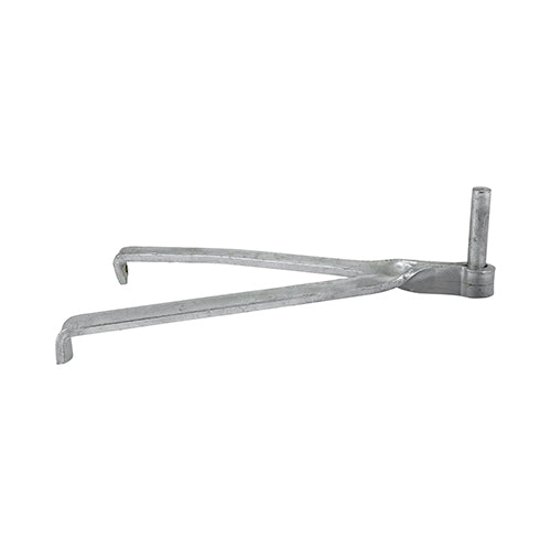 Gate Hinge Hooks To Build Double Brick Hot Dipped Galvanised - 19mm Image