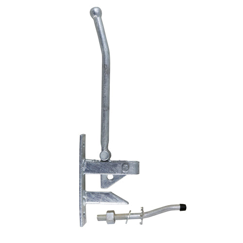 Hunting Type Lift Gate Catch With Cranked Striker Hot Dipped Galvanised -  425mm Image