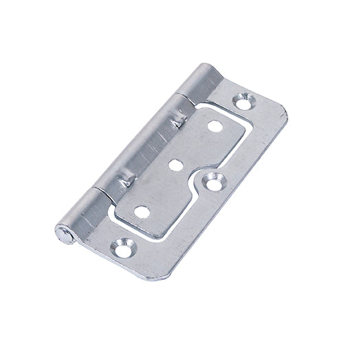 Hurlinge Hinges Fixed Pin (104) Steel Silver - 101 x 66 Image