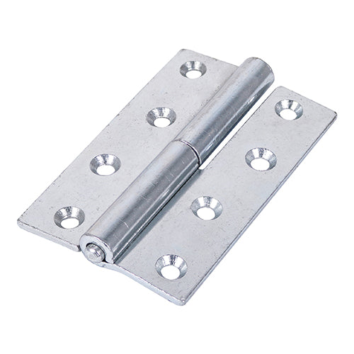 Lift Off Hinges (457) Right Hand Steel Silver - 101 x 63 Image