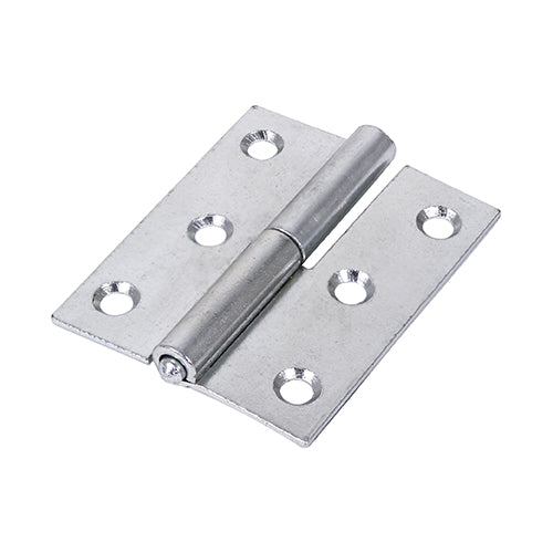 Lift Off Hinges (457) Right Hand Steel Silver - 75 x 62 Image