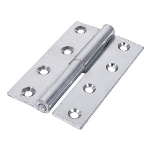 Lift Off Hinges (457) Left Hand Steel Silver - 101 x 63 Image